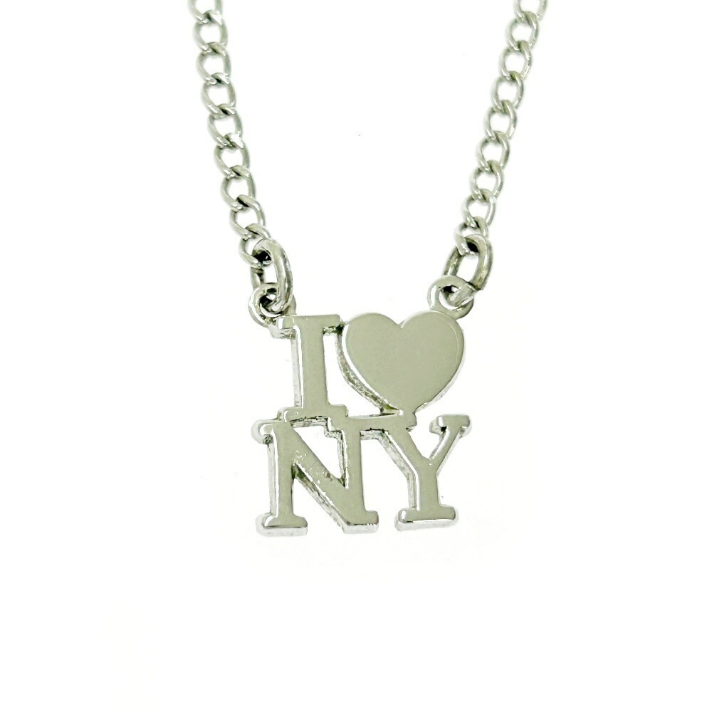 TIFFANY Co Silver I LOVE Necklace Sterling